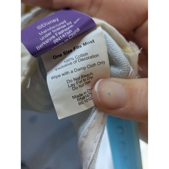 Disney Stitch Blue Baseball Cap With Pineapple Embroidery Adjustable Strap Adult - Picture 4 of 4